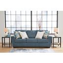The appearance of Cashton Sofa In Blue designed by Signature Design by Ashley in the modern / contemporary interior design. This blue piece of furniture  was selected by 1StopBedrooms from Cashton Collection to add a touch of cosiness and style into your home. Sku: 4060538. Material: Fabric.