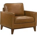 The appearance of Caspar Chair In Caramel designed by New Classic in the modern / contemporary interior design. This caramel piece of furniture  was selected by 1StopBedrooms from Caspar Collection to add a touch of cosiness and style into your home. Sku: L1213-10-CBW. Material: Leather.