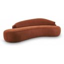 The appearance of Caspian 101 Inch Chenille Fabric Upholstered Sofa In Cognac designed by Meridian in the modern / contemporary interior design. This cognac piece of furniture was selected by 1StopBedrooms from Caspian Collection to add a touch of cosiness and style into your home. Sku: 44033Cognac-S. Material: Chenille.