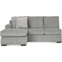 The appearance of Casselbury LAF Sofa Chaise In Cement designed by Signature Design by Ashley in the modern / contemporary interior design. This cement piece of furniture  was selected by 1StopBedrooms from Casselbury Collection to add a touch of cosiness and style into your home. Sku: 5290602. Material: Fabric.