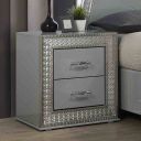 Cassiopeia Nightstand In Metallic Gray