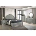 Cassiopeia Queen Bed In Metallic Gray