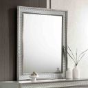 Cassiopeia Rect Mirror In Metallic Gray