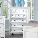The appearance of Castile Chest In White designed by Furniture of America in the transitional interior design. This white piece of furniture was selected by 1StopBedrooms from Castile Collection to add a touch of cosiness and style into your home. Sku: CM7413WH-C. Material: Wood.