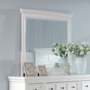 The appearance of Castile Mirror In White designed by Furniture of America in the transitional interior design. This white piece of furniture was selected by 1StopBedrooms from Castile Collection to add a touch of cosiness and style into your home. Sku: CM7413WH-M. Material: Wood.