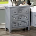 The appearance of Castlile Night Stand With Usb In Gray designed by Furniture of America in the transitional interior design. This gray piece of furniture was selected by 1StopBedrooms from Castlile Collection to add a touch of cosiness and style into your home. Sku: CM7413GY-N. Material: Wood.