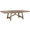 Casual Loft 100.25 Inch Trestle Table In Roasted Hazelnut