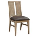 Casual Loft Panel Back Upholstered Side Chair Set of 2 In Roasted Hazelnut