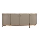 Cataldi Sideboard In Cappuccino and Brushed Gold
