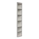 The appearance of Catalina Outside Corner Bookcase designed by Parker House in the transitional interior design. This cottage white piece of furniture was selected by 1StopBedrooms from Catalina Collection to add a touch of cosiness and style into your home. Sku: CAT#450. Material: Poplar.