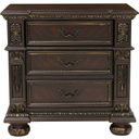 The appearance of Catalonia Cherry Nightstand designed by Homelegance in the transitional interior design. This brown piece of furniture was selected by 1StopBedrooms from Catalonia Collection to add a touch of cosiness and style into your home. Sku: 1824-4. Material: Wood.