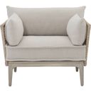 The appearance of Catalonia Outdoor Chair designed by Bernhardt in the modern / contemporary interior design. This hazelnut woven piece of furniture was selected by 1StopBedrooms from Catalonia Collection to add a touch of cosiness and style into your home. Sku: O1502A. Material: Wood. Upholstery Material: Woven Fabric.
