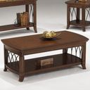 The appearance of Cathedral Cocktail Table designed by Bernell in the traditional interior design. This cherry piece of furniture  was selected by 1StopBedrooms from Cathedral Collection to add a touch of cosiness and style into your home. Sku: 8620. Material: Rubberwood.
