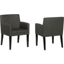 The appearance of Catherine Upholstered Dining Arm Chair Charcoal Grey and Black Set of 2 designed by Coaster in the transitional interior design. This grey piece of furniture was selected by 1StopBedrooms from Catherine Collection to add a touch of cosiness and style into your home. Sku: 106252. Material: Upholstered.
