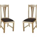 The appearance of Cattail Bungalow Natural Comfort Side Chair Set of 2 designed by A-America in the cabin / lodge interior design. This gray piece of furniture was selected by 1StopBedrooms from Cattail Bungalow Collection to add a touch of cosiness and style into your home. Sku: CATNT2772. Material: Wood.
