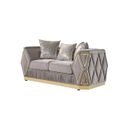Cavalli Loveseat In Taupe and Gold