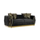 Cavalli Sofa In Black and Gold