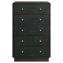 Cavelle 5-Drawer Chest of Drawers In Black