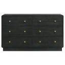 Cavelle 6-Drawer Dresser Cabinet In Black