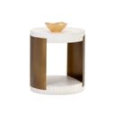 Cavette End Table In White