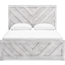 Cayboni Queen Panel Bed In White Wash