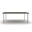 The appearance of CE Bosa Dining Table designed by J&M in the modern / contemporary interior design. This wenge piece of furniture was selected by 1StopBedrooms from Bosa Collection to add a touch of cosiness and style into your home. Sku: 18885-DT. Table Top Shape: Rectangular. Material: Brass. Size: 79".