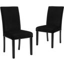 The appearance of Celeste Black Dining Side Chair Set Of 2 designed by New Classic in the transitional interior design. This black piece of furniture was selected by 1StopBedrooms from Celeste Collection to add a touch of cosiness and style into your home. Sku: D400-20-BLK. Material: Solid Wood.
