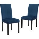 The appearance of Celeste Blue Dining Side Chair Set Of 2 designed by New Classic in the transitional interior design. This blue piece of furniture was selected by 1StopBedrooms from Celeste Collection to add a touch of cosiness and style into your home. Sku: D400-20-BLU. Material: Solid Wood.