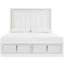 Chalanna King Upholstered Storage Bed In White