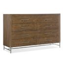 The appearance of Chapman Eight-Drawer Dresser designed by Hooker in the transitional interior design. This medium wood piece of furniture  was selected by 1StopBedrooms from Chapman Collection to add a touch of cosiness and style into your home. Sku: 6033-90001-85. Material: Oak Veneer.