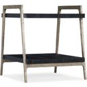 The appearance of Chapman Shou Sugi Ban End Table designed by Hooker in the transitional interior design. This black piece of furniture  was selected by 1StopBedrooms from Chapman Collection to add a touch of cosiness and style into your home. Sku: 6033-80214-99. Material: Pine.