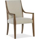 The appearance of Chapman Upholstered Arm Chair Set of 2 In Beige designed by Hooker in the transitional interior design. This beige piece of furniture was selected by 1StopBedrooms from Chapman Collection to add a touch of cosiness and style into your home. Sku: 6033-75400-85. Material: Oak.