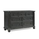 Charleston 7 Drawer Double Dresser In Weathered Woodland