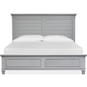 Charleston Complete Queen Panel Bed In Grey
