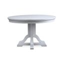 The appearance of Charleston Extendable 48 Inch Round Dining Table In Harbor Gray designed by Magnussen in the traditional interior design. This harbor gray piece of furniture was selected by 1StopBedrooms from Charleston Collection to add a touch of cosiness and style into your home. Sku: D5611-22GY. Table Top Shape: Round. Size: 48". Material: Hardwood.