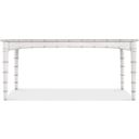 The appearance of Charleston Rectangle Dining Table with 1-20 Inch Leaf designed by Hooker in the traditional interior design. This white piece of furniture  was selected by 1StopBedrooms from Charleston Collection to add a touch of cosiness and style into your home. Sku: 6750-75217-06. Material: Wood. Table Top Shape: Rectangular. Size: 42" x 68".