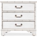 The appearance of Charleston Three-Drawer Nightstand designed by Hooker in the traditional interior design. This white piece of furniture  was selected by 1StopBedrooms from Charleston Collection to add a touch of cosiness and style into your home. Sku: 6750-90117-06. Material: Wood.