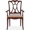 The appearance of Charleston Upholstered Seat Arm Chair Set of 2 In Dark Brown designed by Hooker in the traditional interior design. This dark brown piece of furniture was selected by 1StopBedrooms from Charleston Collection to add a touch of cosiness and style into your home. Sku: 6750-75300-85. Material: Fabric.