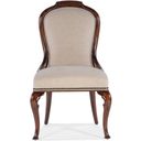 The appearance of Charleston Upholstered Side Chair Set of 2 In Beige designed by Hooker in the traditional interior design. This beige piece of furniture  was selected by 1StopBedrooms from Charleston Collection to add a touch of cosiness and style into your home. Sku: 6750-75610-85. Material: Fabric.