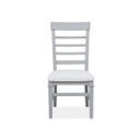 The appearance of Charleston Upholstered Side Chair Set of 2 In Harbor Gray designed by Magnussen in the traditional interior design. This harbor gray piece of furniture was selected by 1StopBedrooms from Charleston Collection to add a touch of cosiness and style into your home. Sku: D5611-62GY. Material: Hardwood.