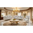 The appearance of Charlevoix Sofa In Gold and Beige designed by Furniture of America in the glam interior design. This gold and beige piece of furniture was selected by 1StopBedrooms from Charlevoix Collection to add a touch of cosiness and style into your home. Sku: FM67003BG-SF. Material: Solid Wood.