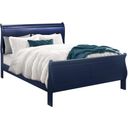 The appearance of Charlie Blue Full Bed designed by Global Furniture USA in the modern / contemporary interior design. This blue piece of furniture was selected by 1StopBedrooms from Charlie Collection to add a touch of cosiness and style into your home. Sku: CHARLIE-BLUE-FB-HB/FB W/LED;CHARLIE-BLUE-FB-SR. Bed Type: Sleigh Bed. Bed Size: Full. Material: Rubberwood.