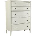 The appearance of Charlotte Chest In Pebble White designed by Aspenhome in the transitional interior design. This white piece of furniture was selected by 1StopBedrooms from Charlotte Collection to add a touch of cosiness and style into your home. Sku: I218-456-WHT-1. Material: Wood.