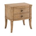 Chastain Two Drawer Nightstand In Caramel