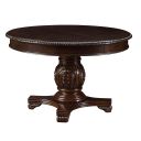 The appearance of Chateau De Ville Dining Table In Brown designed by ACME in the transitional interior design. This brown piece of furniture was selected by 1StopBedrooms from Chateau De Ville Collection to add a touch of cosiness and style into your home. Sku: 64175A-T;64176A-BASE. Table Top Shape: Oval. Size: 39" x 43". Material: Bentwood.