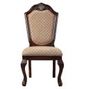The appearance of Chateau De Ville Side Chair Set of 2 In Fabric And Espresso designed by ACME in the transitional interior design. This espresso piece of furniture was selected by 1StopBedrooms from Chateau De Ville Collection to add a touch of cosiness and style into your home. Sku: 64077. Material: Fabric.