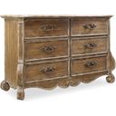 The appearance of Chatelet Light Wood Dresser designed by Hooker in the traditional interior design. This light wood piece of furniture was selected by 1StopBedrooms from Chatelet Collection to add a touch of cosiness and style into your home. Sku: 5300-90001. Material: Felt.