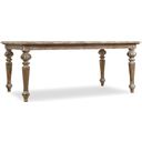 The appearance of Chatelet Light Wood Rectangular Leg Extendable Dining Table designed by Hooker in the traditional interior design. This light wood piece of furniture  was selected by 1StopBedrooms from Chatelet Collection to add a touch of cosiness and style into your home. Sku: 5300-75200. Table Top Shape: Rectangular. Size: 42" x 72". Material: Walnut.