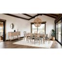The appearance of Chesapeake Dining Table In Light White Wash designed by Furniture of America in the modern / contemporary interior design. This light white wash piece of furniture  was selected by 1StopBedrooms from Chesapeake Collection to add a touch of cosiness and style into your home. Sku: FM39000AK-T. Table Top Shape: Rectangular. Size: 38" x 78". Material: Solid Rubberwood.