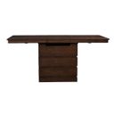 The appearance of Chesney Falcon Brown Butterfly Leaf Storage Dining Table designed by A-America in the modern / contemporary interior design. This brown piece of furniture was selected by 1StopBedrooms from Chesney Collection to add a touch of cosiness and style into your home. Sku: CHSFB630B;CHSFB630T. Table Top Shape: Rectangular. Material: Rubberwood. Size: 42".
